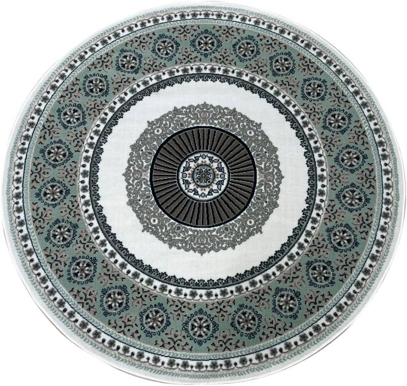 my home Teppich »Shari, Made in Belgium«, rund, 7 mm Höhe, Orient-Dekor, mit Bordüre, Kurzflor, weich, pflegeleicht, elegant von My Home