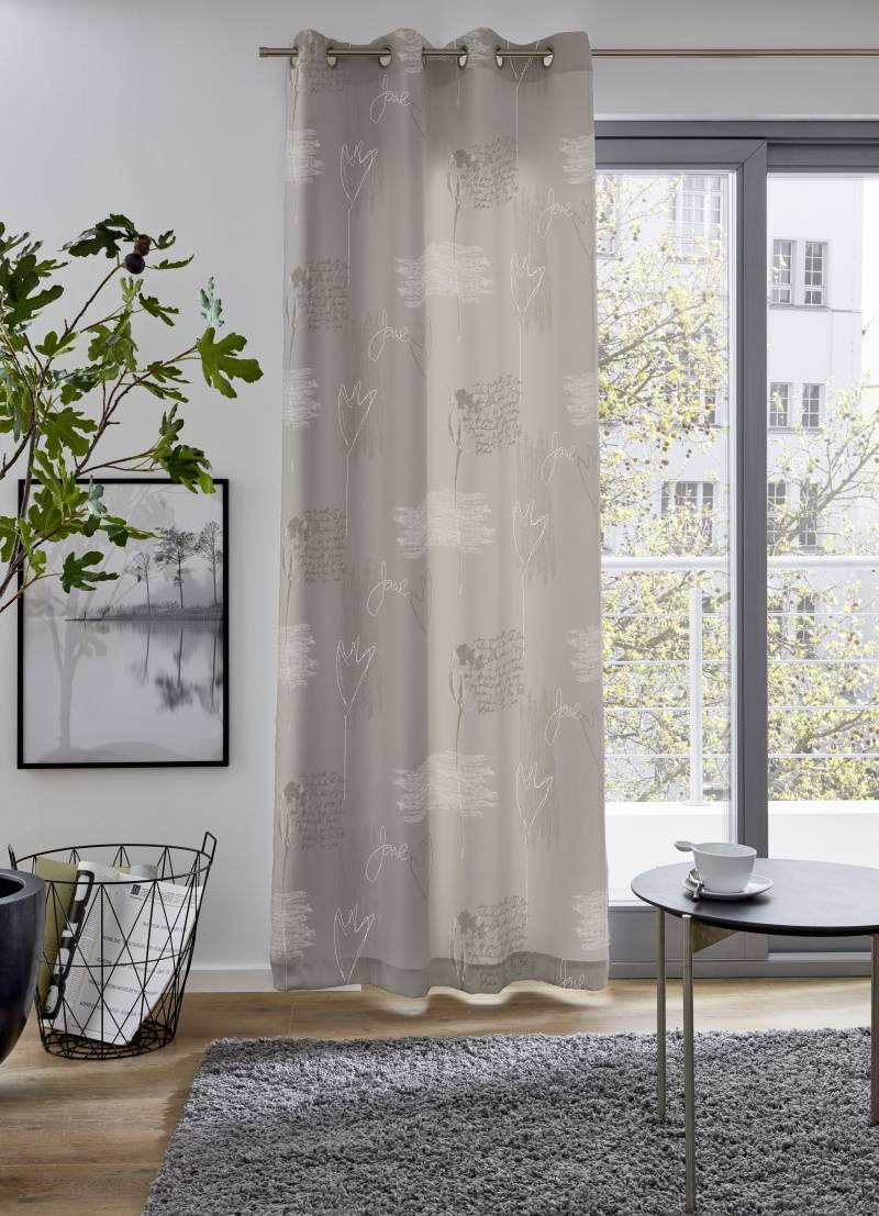 my home Vorhang »AMSTERDAM«, (1 St.), blickdicht, bedruckt, 135x235 cm von My Home