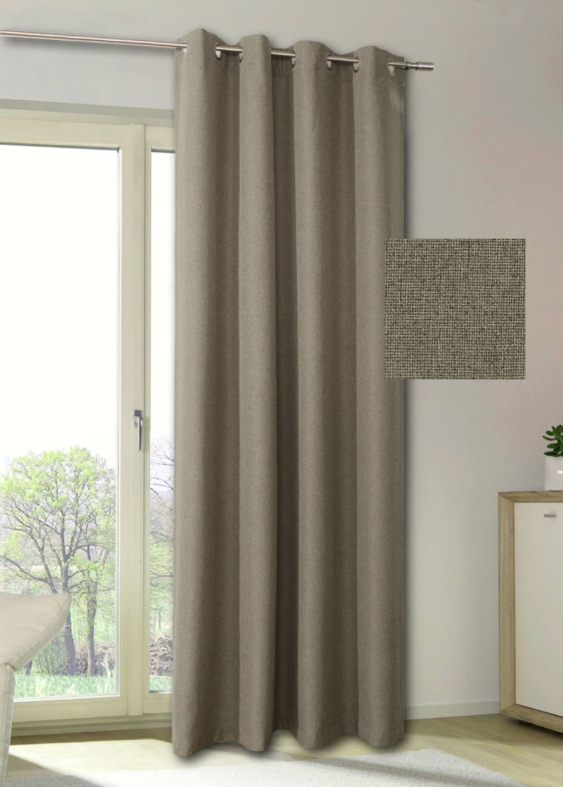 my home Vorhang »MAILAND«, (1 St.), blickdicht, verschiedene Farben, 140 x 235, Sicht- und Lichtschutz von My Home