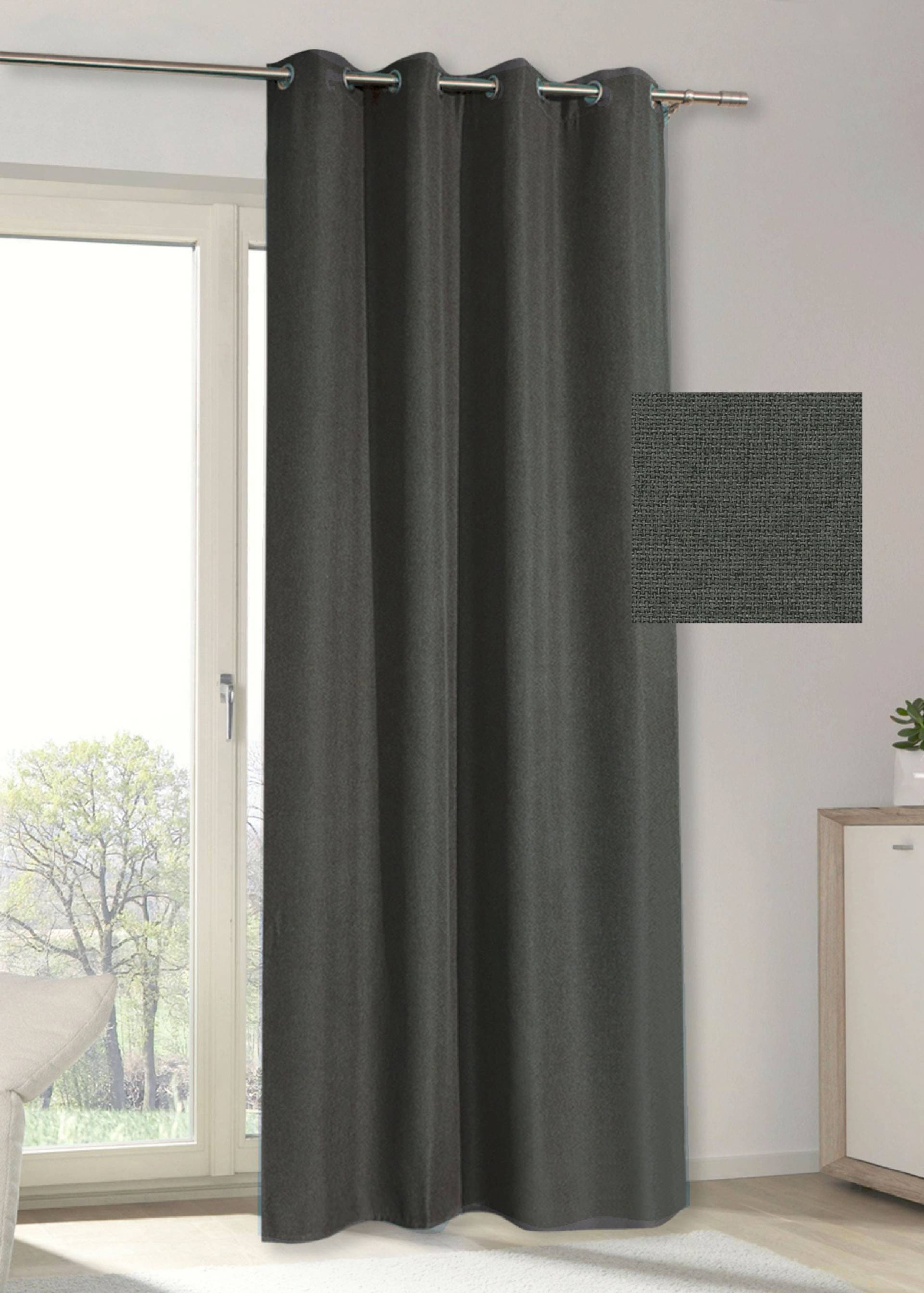 my home Vorhang »MAILAND«, (1 St.), blickdicht, verschiedene Farben, 140 x 235, Sicht- und Lichtschutz von My Home