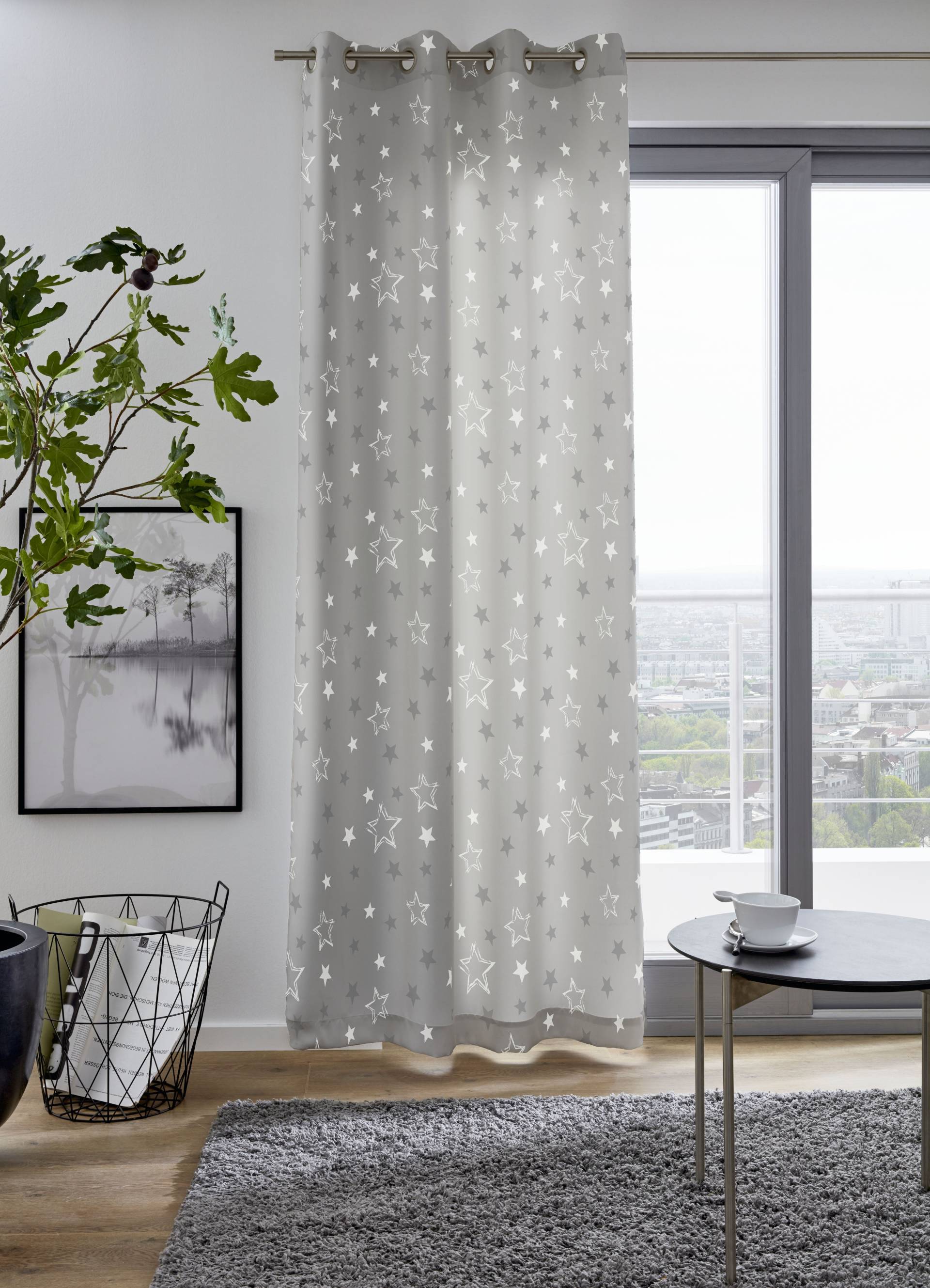 my home Vorhang »STARRY«, (1 St.), bedruckt, blickdicht, verschiedene Grössen von My Home