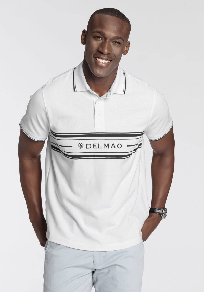 DELMAO Poloshirt, mit Print von DELMAO