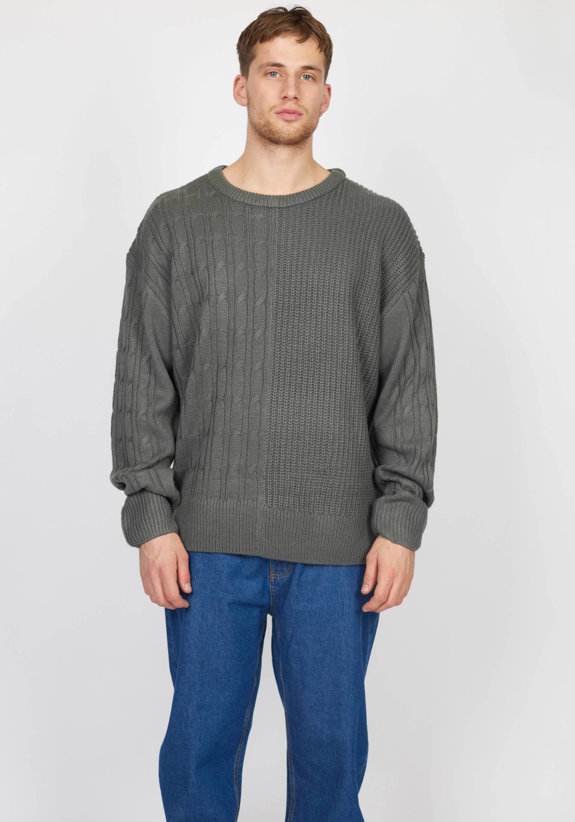 DENIM PROJECT Strickpullover, mit Zopfmuster DENIM PROJECT Strickpullover, mit Zopfmuster von DENIM PROJECT