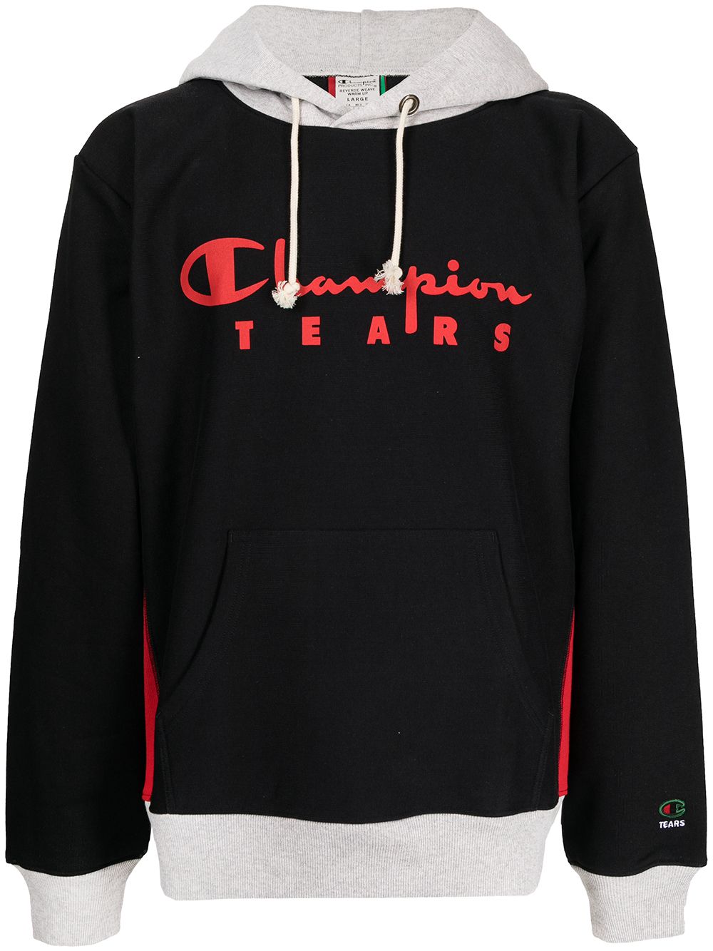 Denim Tears logo-print hoodie - Black von Denim Tears