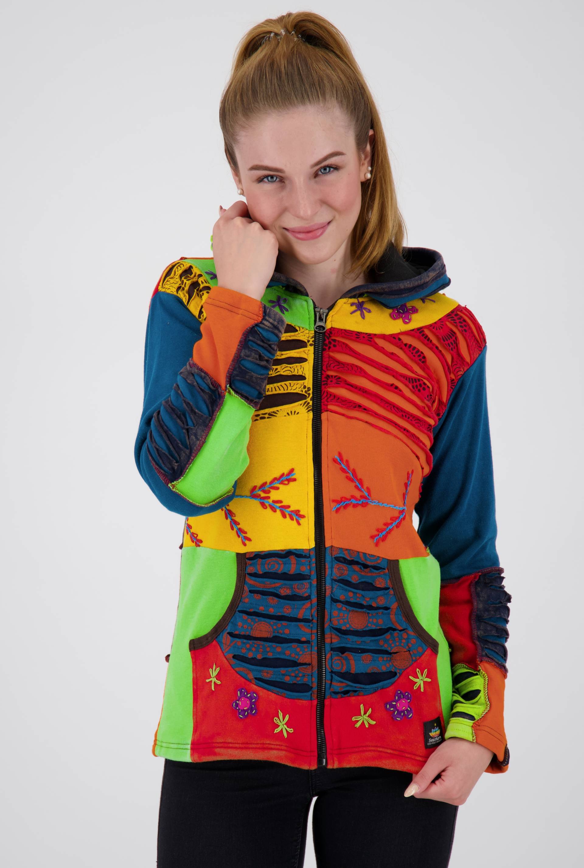 DEPROC Active Fleecejacke »Multicolor NUNAVUT WOMEN FLOWER POWER« von DEPROC Active