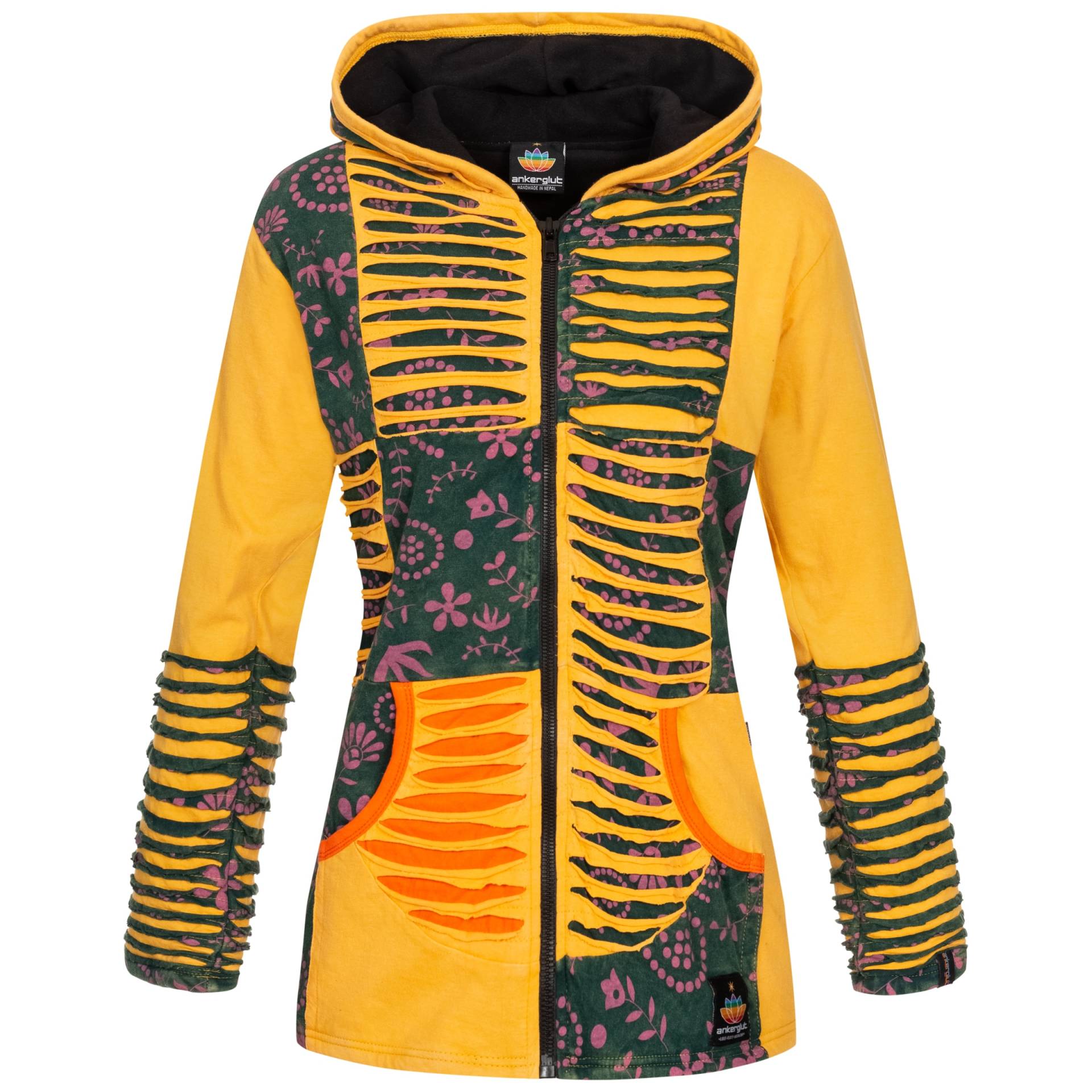 DEPROC Active Fleecejacke »Patchwork Multicolor NUNAVUT II NEW FLOWER POWER« von DEPROC Active