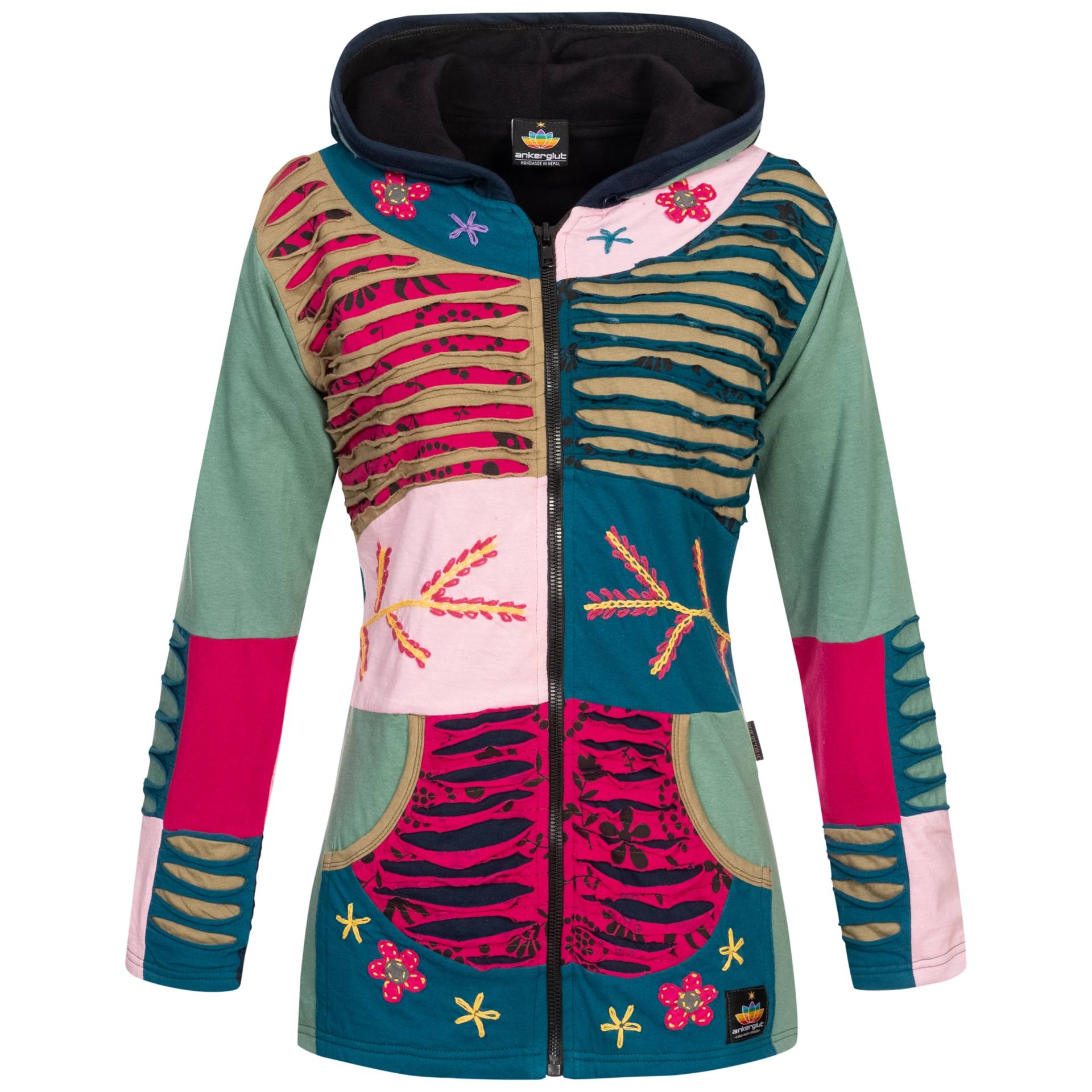 DEPROC Active Fleecejacke »Patchwork Multicolor NUNAVUT II NEW FLOWER POWER« DEPROC Active Fleecejacke »Patchwork Multicolor NUNAVUT II NEW FLOWER POWER« von DEPROC Active