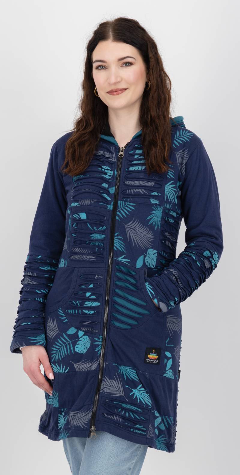 DEPROC Active Fleecejacke »Patchwork NUNAVUT LONG WMN«, auch in Grossen Grössen erhältlich von DEPROC Active