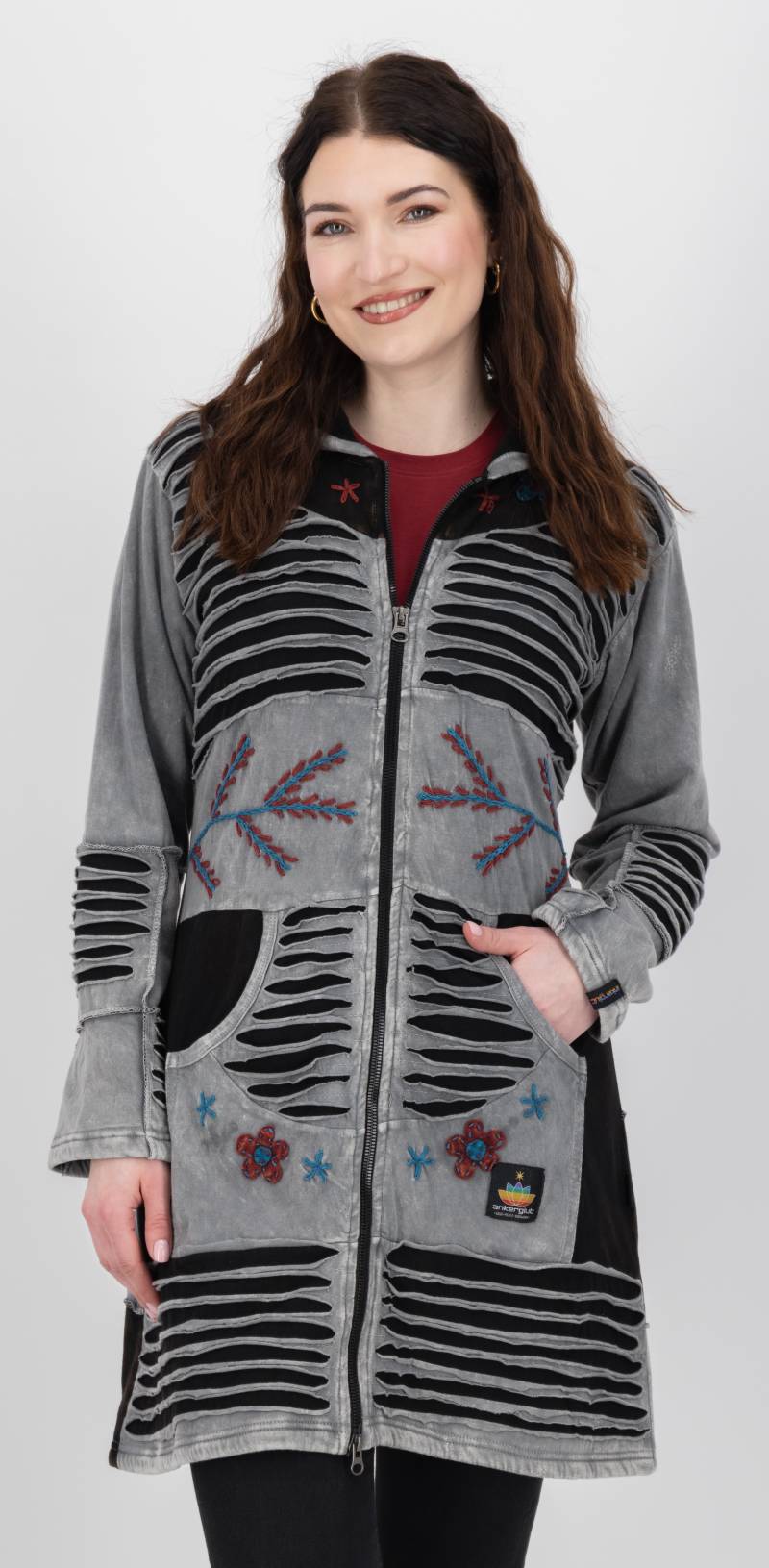 DEPROC Active Fleecejacke »Patchwork NUNAVUT LONG WMN«, auch in Grossen Grössen erhältlich von DEPROC Active