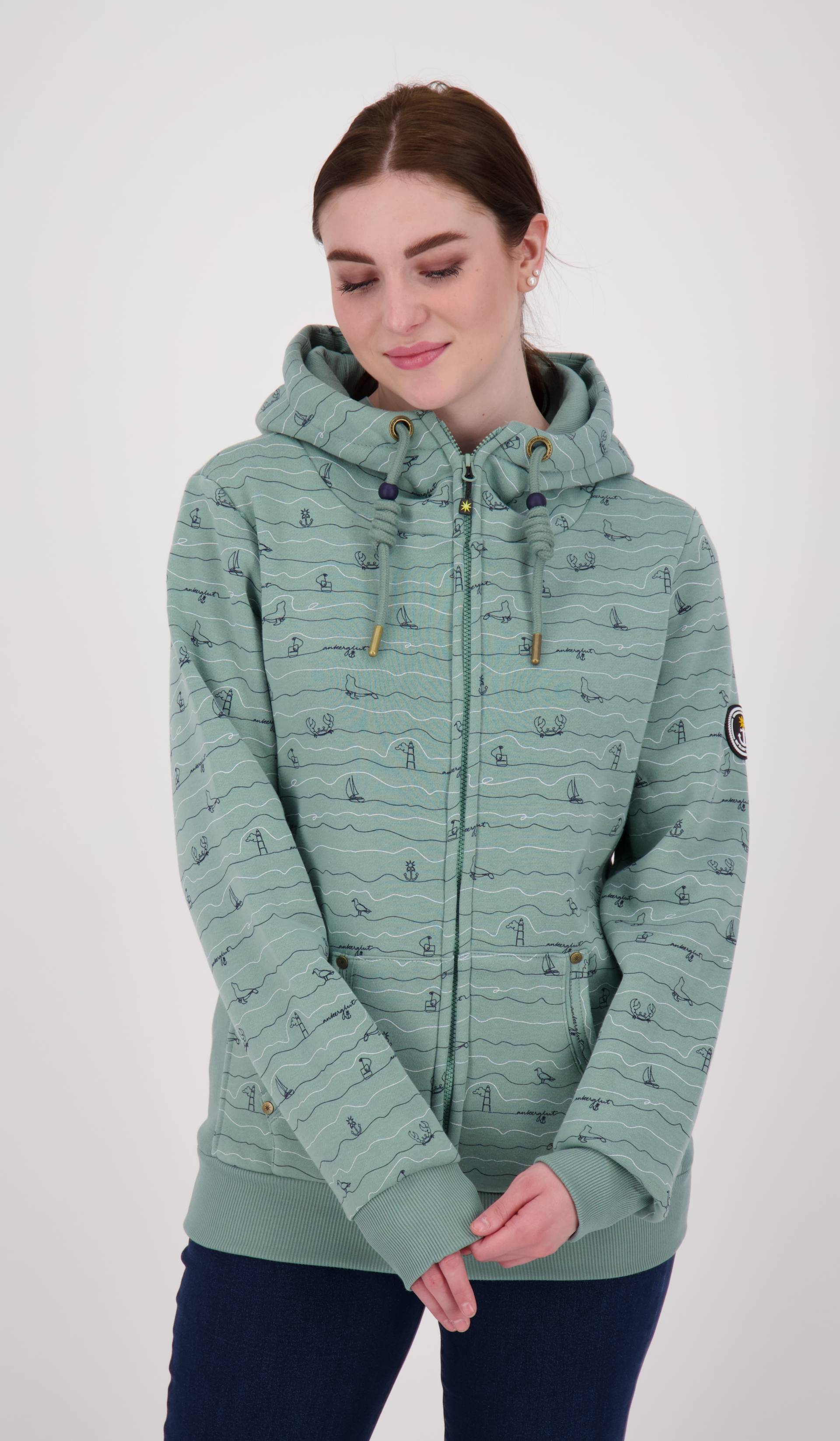 DEPROC Active Kapuzensweatshirt »ANKERGLUTWELLE«, Auch in Grossen Grössen erhältlich DEPROC Active Kapuzensweatshirt »ANKERGLUTWELLE«, Auch in Grossen Grössen erhältlich von DEPROC Active