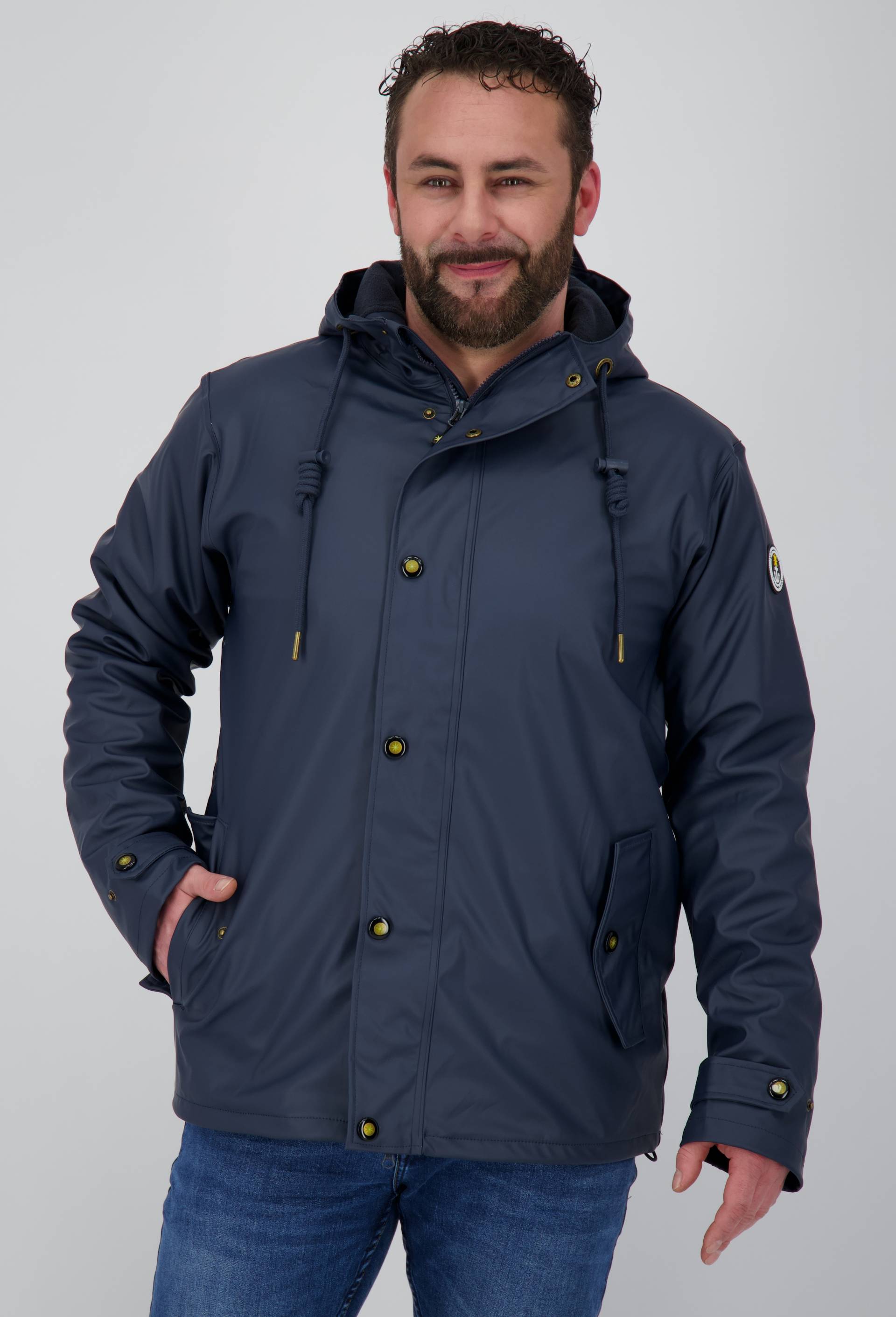 DEPROC Active Regenjacke »Friesennerz #ANKERGLUTREISE MEN« von DEPROC Active