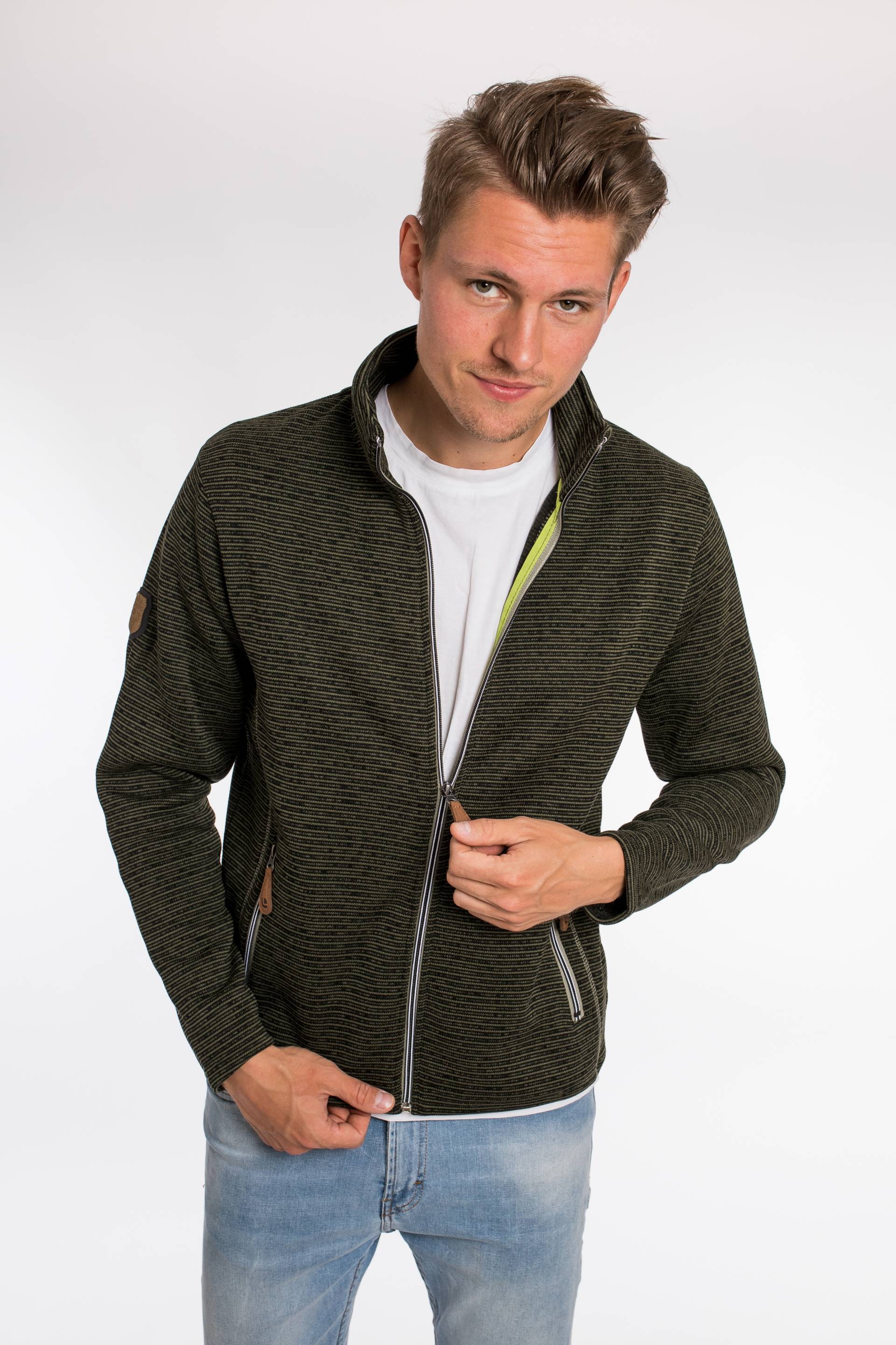 DEPROC Active Strickfleecejacke »LACEWOOD MEN«, Kontrastreissverschluss von DEPROC Active