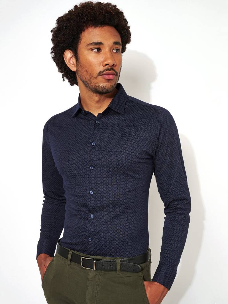 DESOTO Businesshemd »Casual Kent 1/1«, Mit Minimal Print von DESOTO