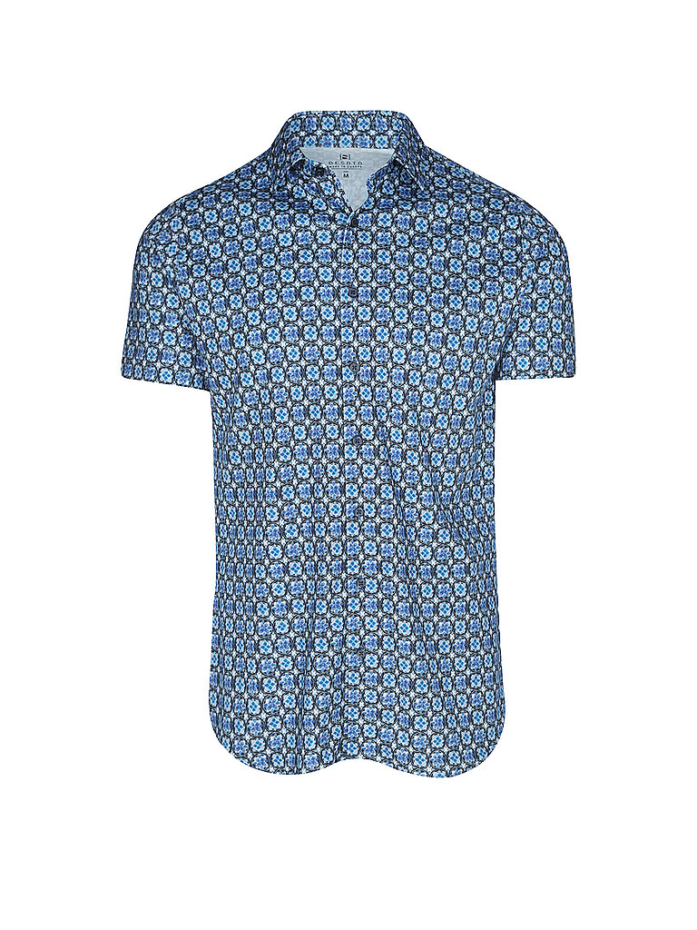 DESOTO Jerseyhemd Slim Fit  blau | L von DESOTO