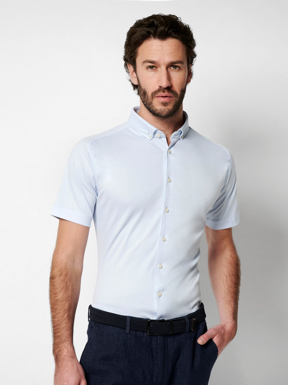 DESOTO Kurzarmhemd »Casual Modern BD 1/2«, Mit Rundhalsausschnitt DESOTO Kurzarmhemd »Casual Modern BD 1/2«, Mit Rundhalsausschnitt von DESOTO