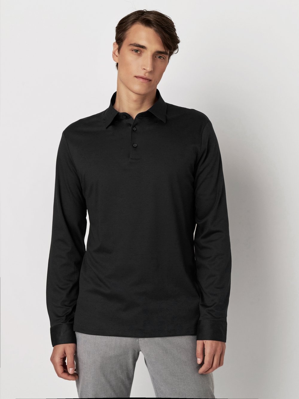 DESOTO Langarm-Poloshirt »Essential Polo Kent 1/1«, Mit Rundhalsausschnitt DESOTO Langarm-Poloshirt »Essential Polo Kent 1/1«, Mit Rundhalsausschnitt von DESOTO