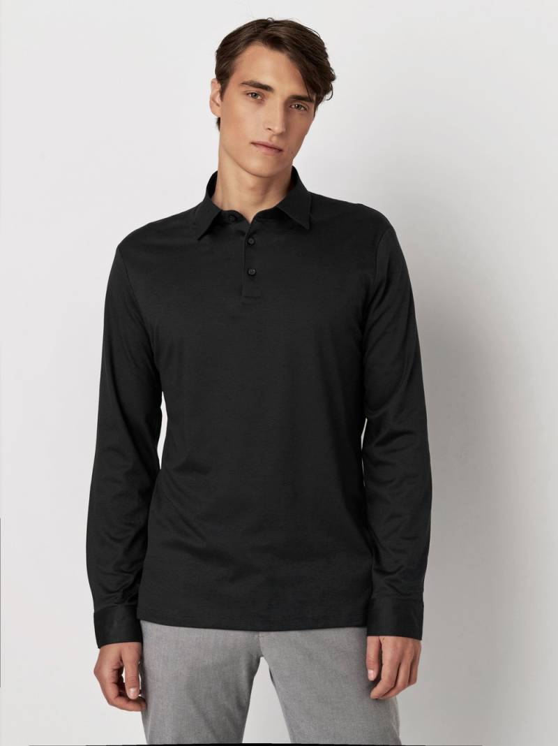 DESOTO Langarm-Poloshirt »Essential Polo Kent 1/1«, Mit Rundhalsausschnitt von DESOTO