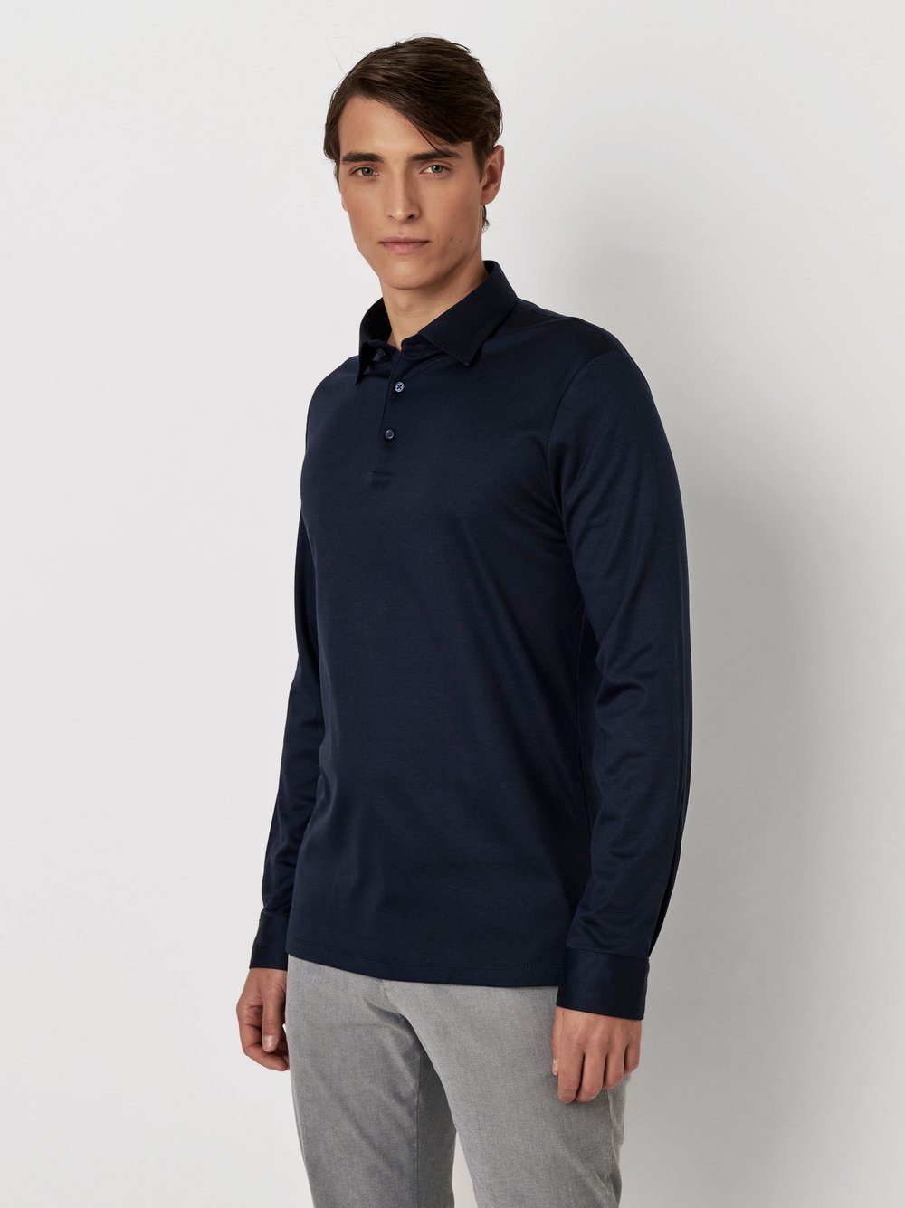 DESOTO Langarm-Poloshirt »Essential Polo Kent 1/1«, Mit Rundhalsausschnitt DESOTO Langarm-Poloshirt »Essential Polo Kent 1/1«, Mit Rundhalsausschnitt von DESOTO