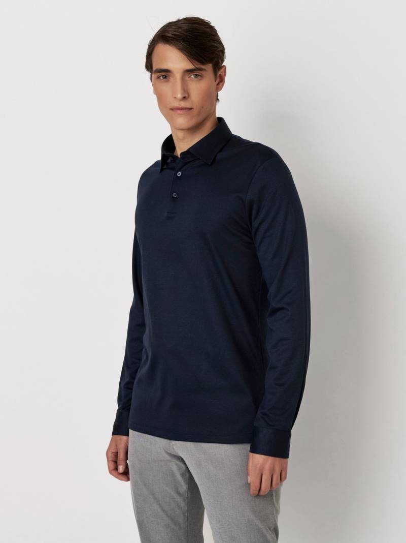 DESOTO Langarm-Poloshirt »Essential Polo Kent 1/1«, Mit Rundhalsausschnitt von DESOTO