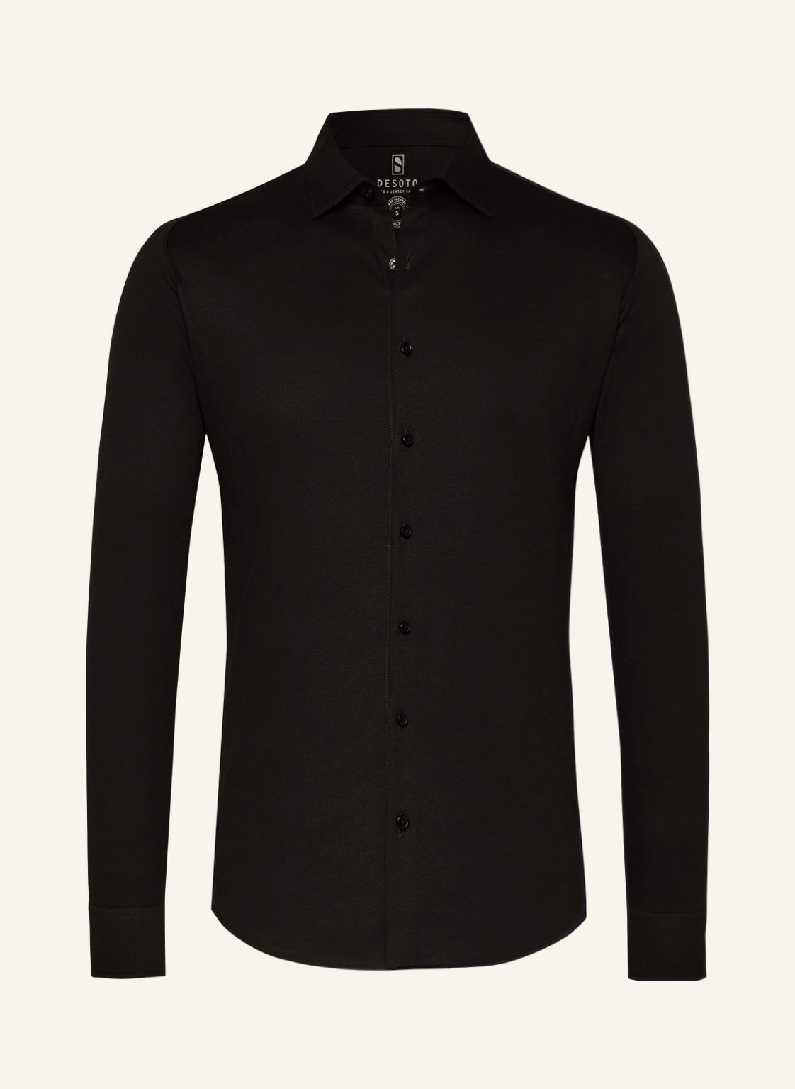 Desoto Jerseyhemd Slim Fit schwarz von DESOTO