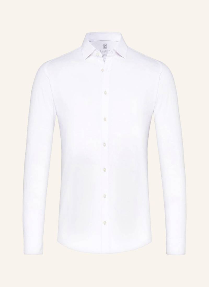 Desoto Jerseyhemd Slim Fit weiss von DESOTO