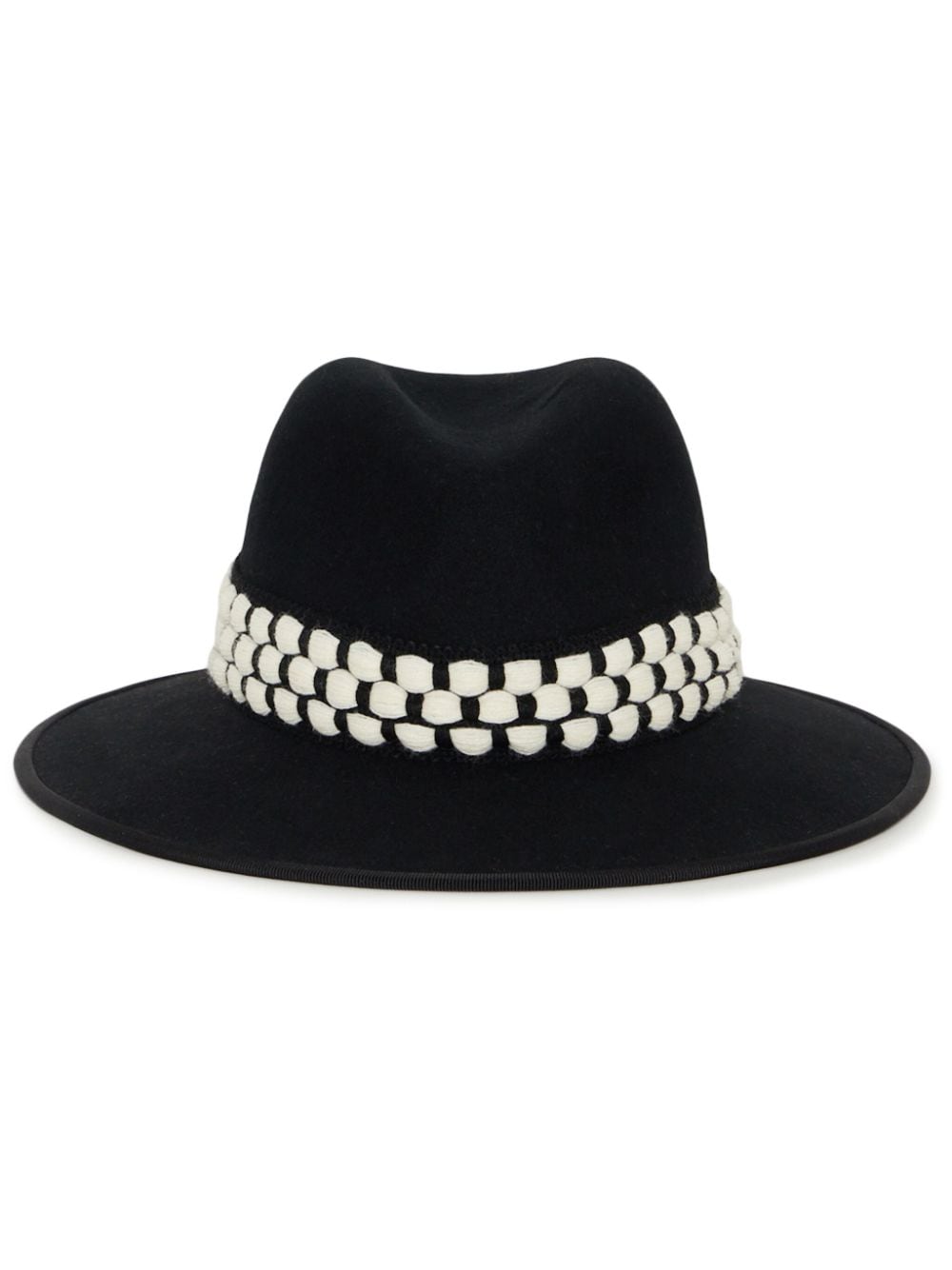 DESTREE Christopher ribbon-band fedora - Black von DESTREE