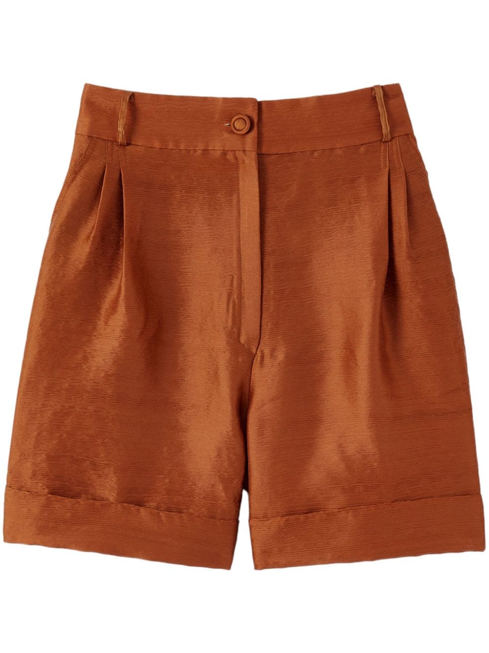 DESTREE Daniel pleat-detailing shorts - Brown von DESTREE