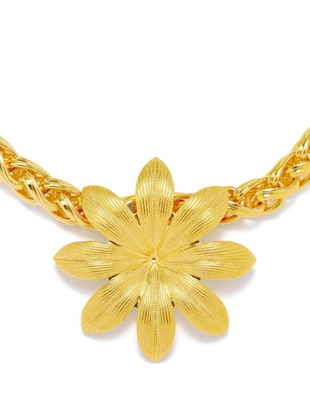 DESTREE Elizabeth floral-detail necklace - Gold von DESTREE