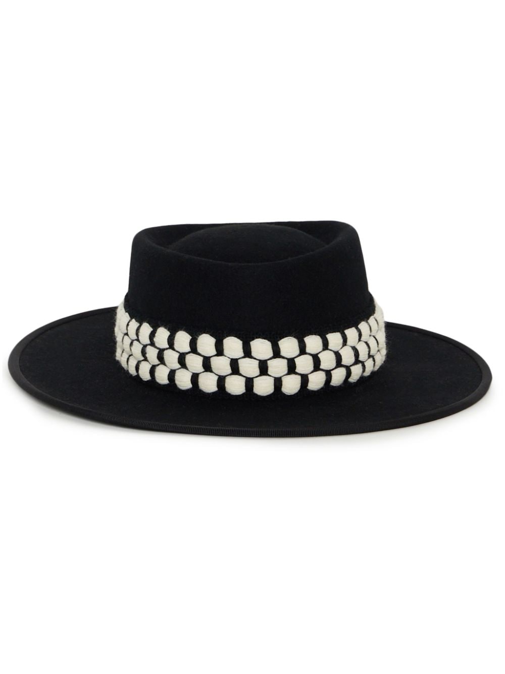 DESTREE Gerhard ribbon-band fedora - Black von DESTREE