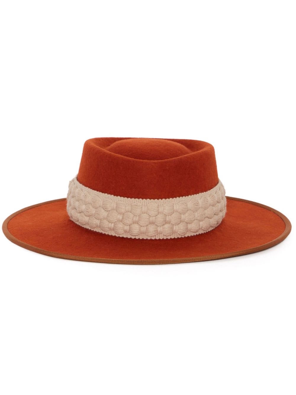 DESTREE Gerhard ribbon-band fedora - Red von DESTREE