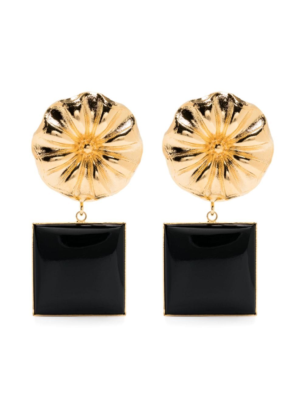 DESTREE Sonia Daisy Square earrings - Gold von DESTREE