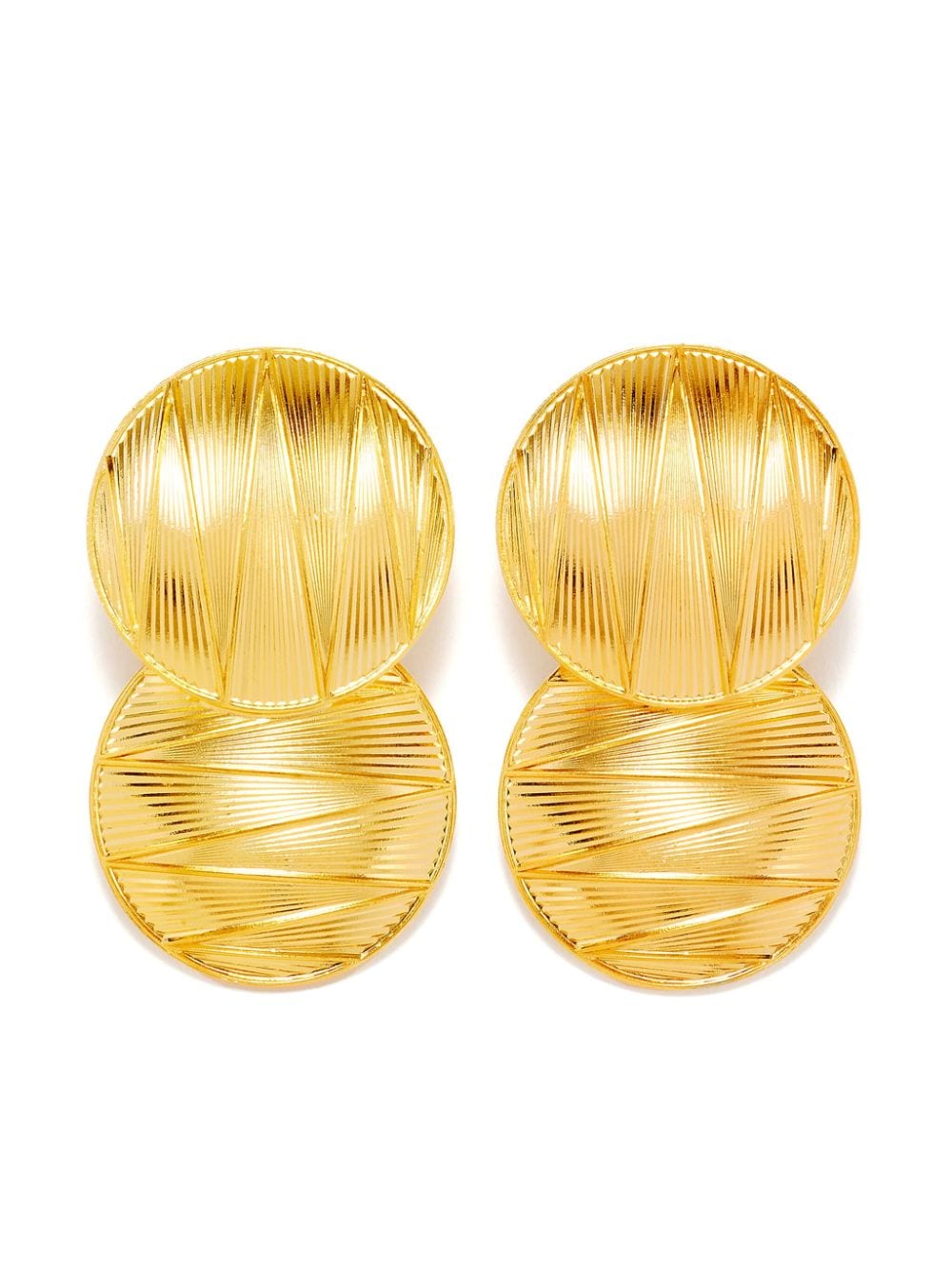 DESTREE Sonia Double Geometric earrings - Gold von DESTREE
