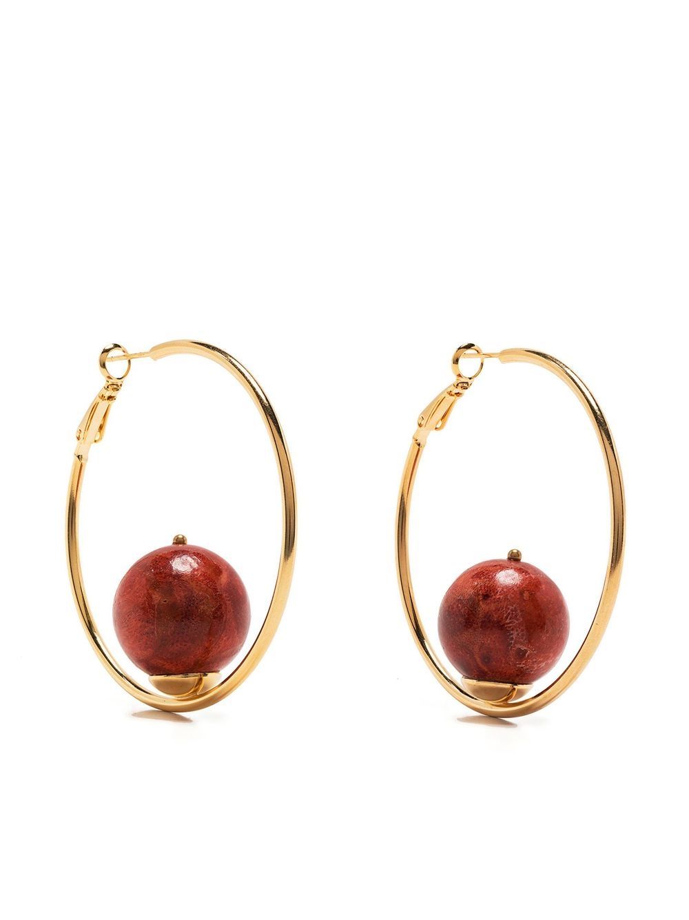 DESTREE Sonia large hoop earrings - Gold von DESTREE