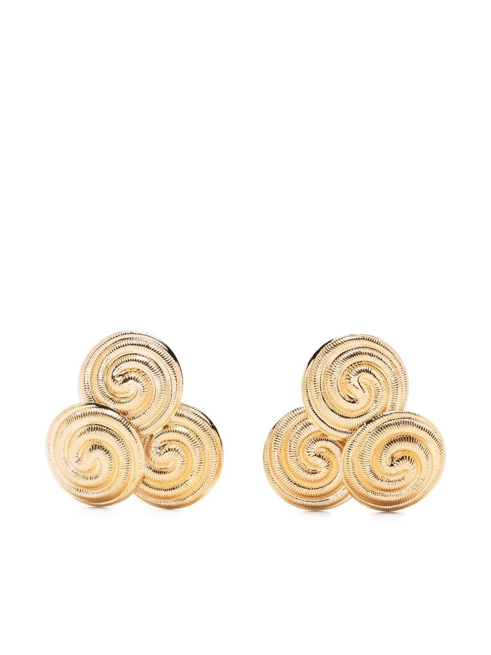 DESTREE Sonia whirlpool clip-on earrings - Gold von DESTREE