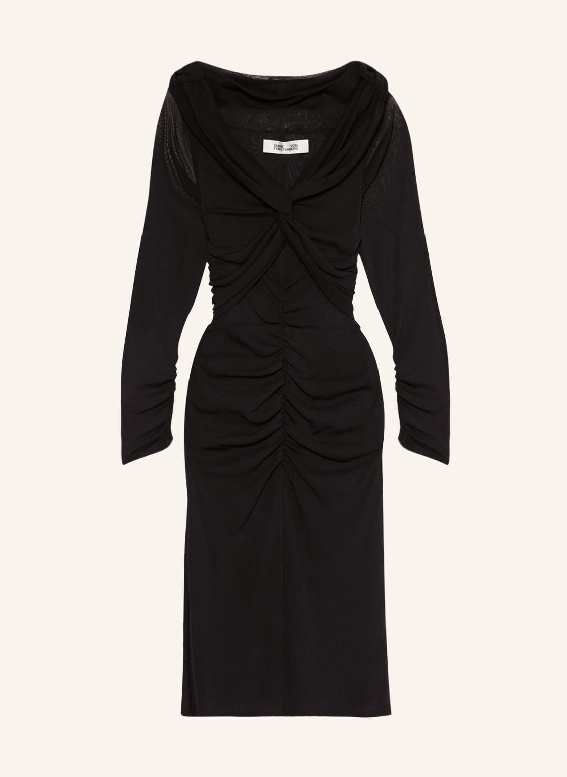 Diane Von Furstenberg Mesh-Kleid Ganesa schwarz von DIANE VON FURSTENBERG