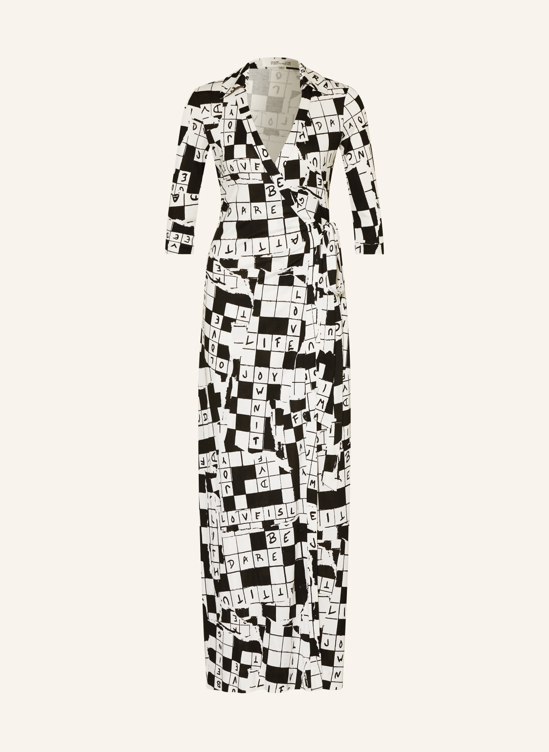 Diane Von Furstenberg Wickelkleid Abigail Aus Seide Mit 3/4-Arm weiss von DIANE VON FURSTENBERG