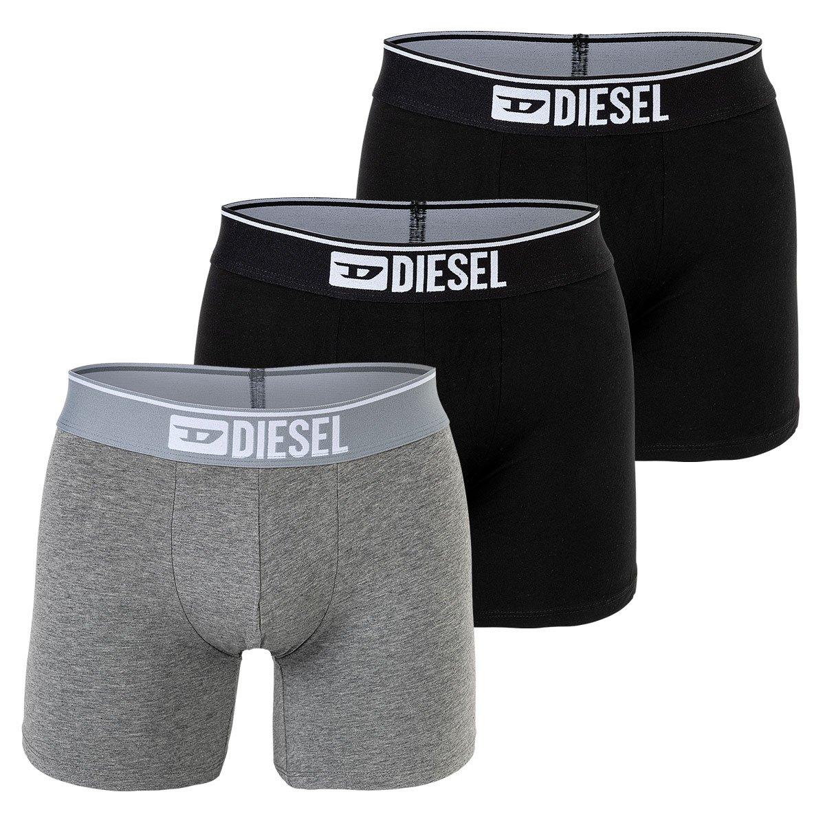 Boxershort 3er Pack Stretch-umbx-sebastianthreepack Herren Mediumgrau S von DIESEL