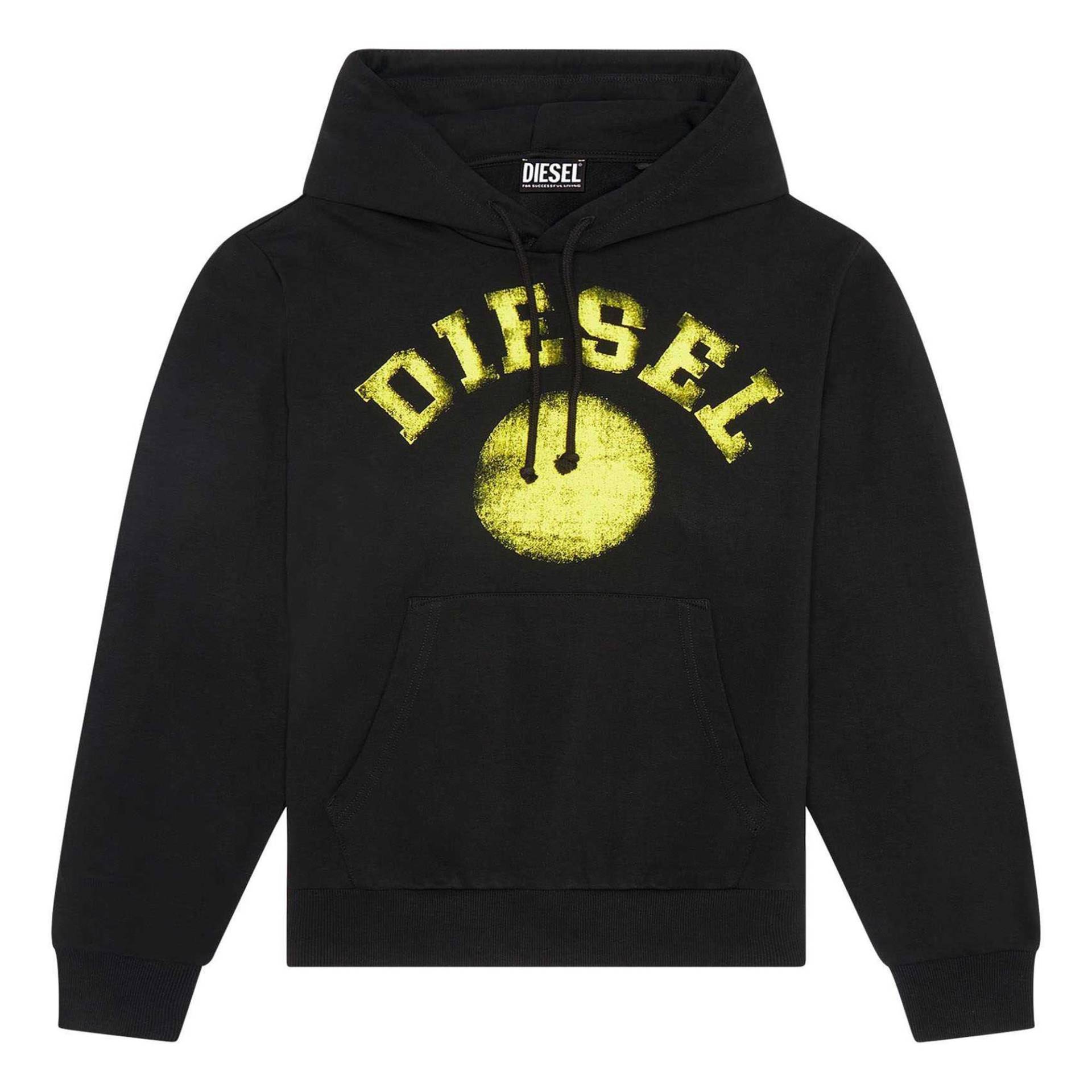 Sweatshirt Bequem Sitzend-s-ginn Hood-k30 Herren Schwarz M von DIESEL