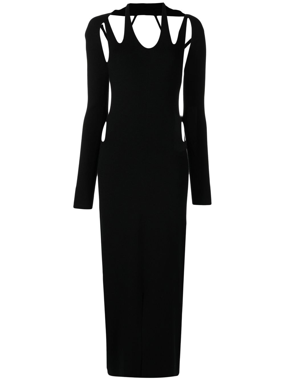 Dion Lee cut out-detail knitted midi dress - Black von Dion Lee