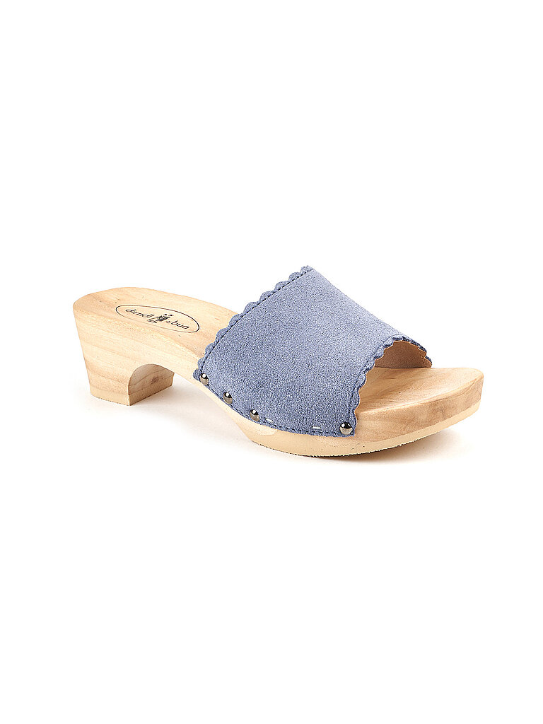 DIRNDL & BUA Trachtenschuhe - Pantolette blau | 38 von DIRNDL & BUA