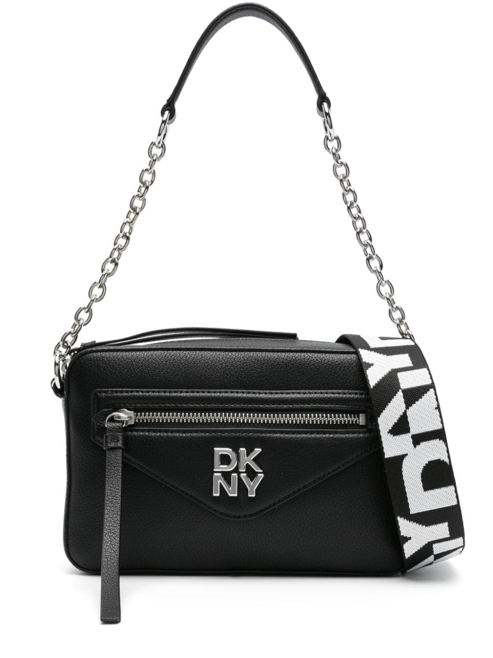 DKNY Greenpoint leather crossbody bag - Black von DKNY