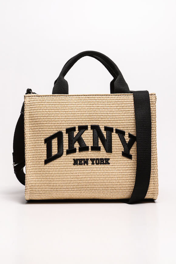 DKNY Hadlee Hand- / Umhängetasche aus jute | Natural + Black | Damen | Einheitsgroesse DKNY Hadlee Hand- / Umhängetasche aus jute | Natural + Black | Damen | Einheitsgroesse von DKNY