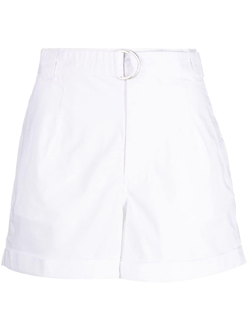 DKNY belted cotton mini shorts - White von DKNY