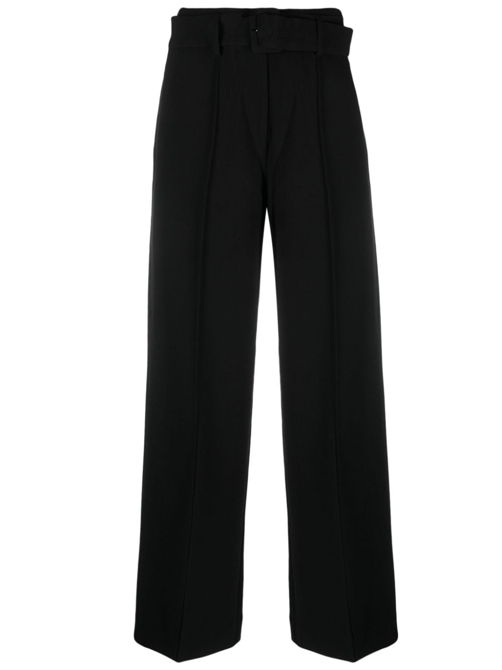 DKNY belted straight-leg trousers - Black von DKNY