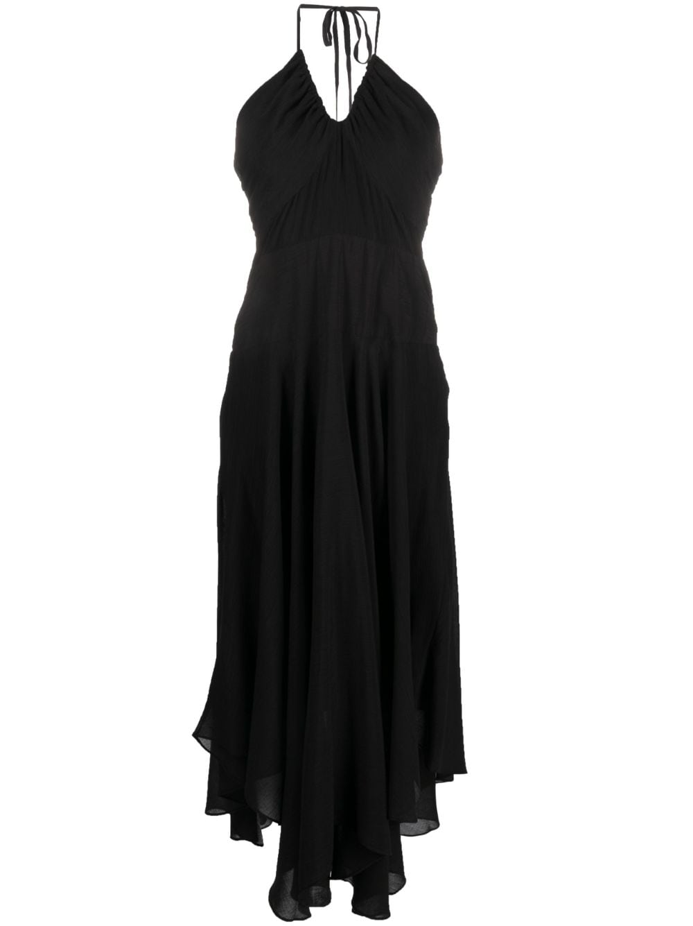 DKNY crinkle rayon maxi dress - Black von DKNY