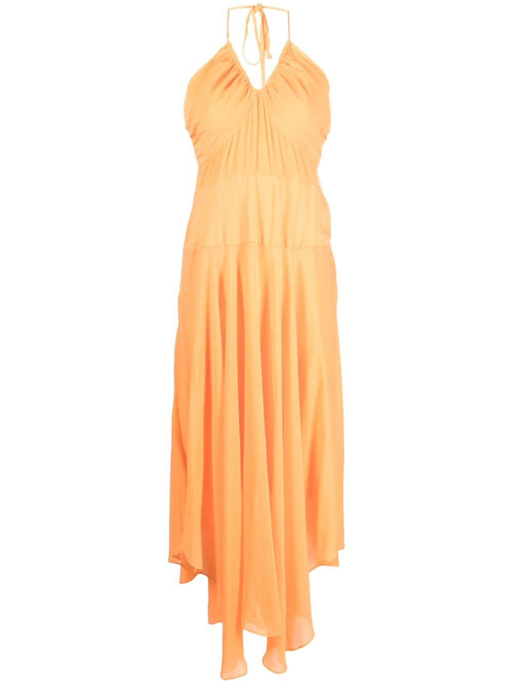 DKNY crinkle rayon maxi dress - Orange von DKNY