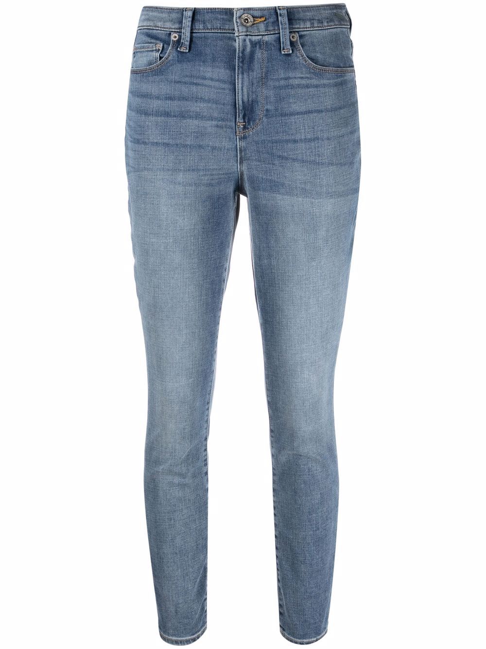DKNY cropped skinny-fit jeans - Blue von DKNY