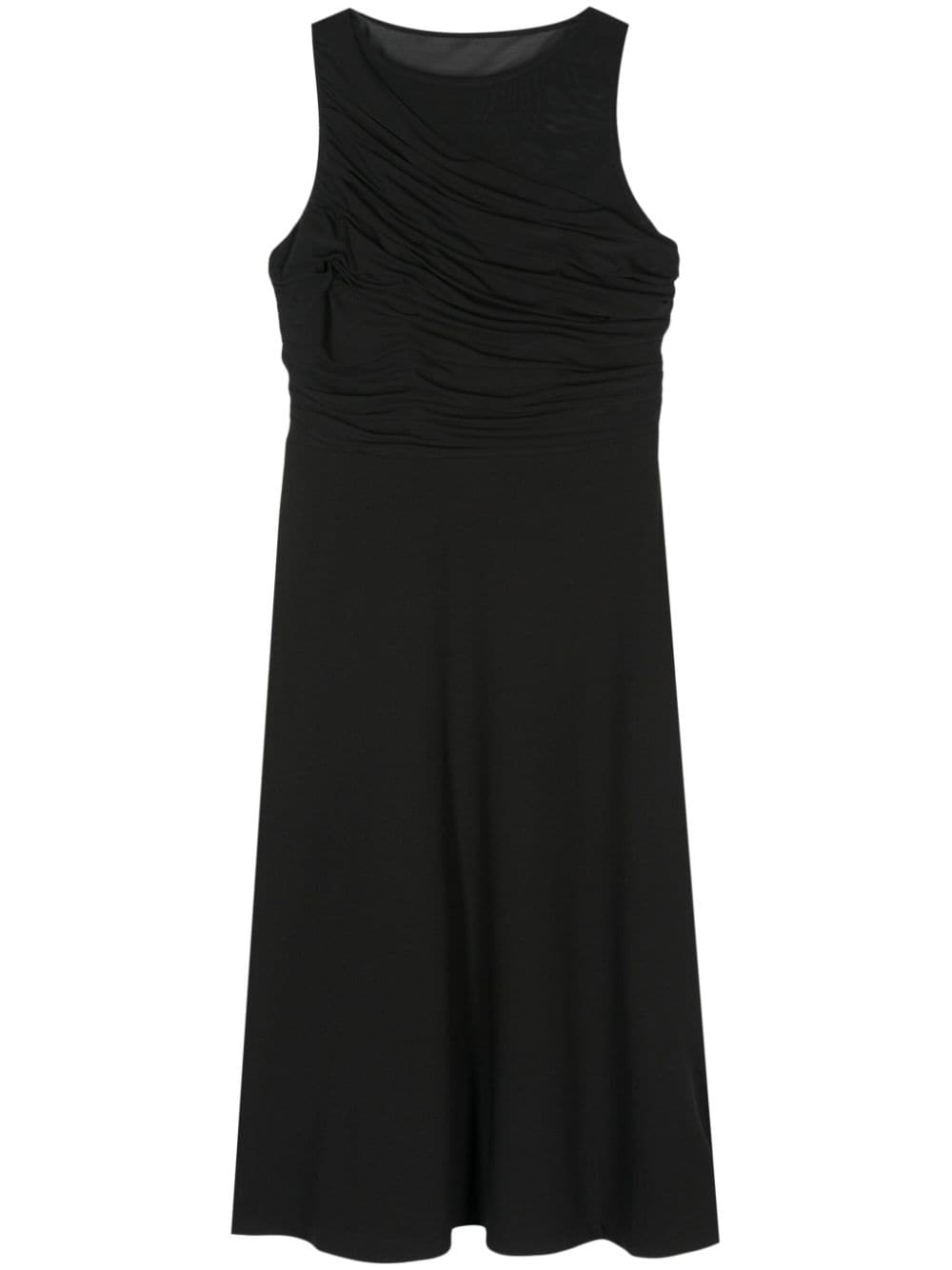 DKNY draped-detail dress - Black von DKNY