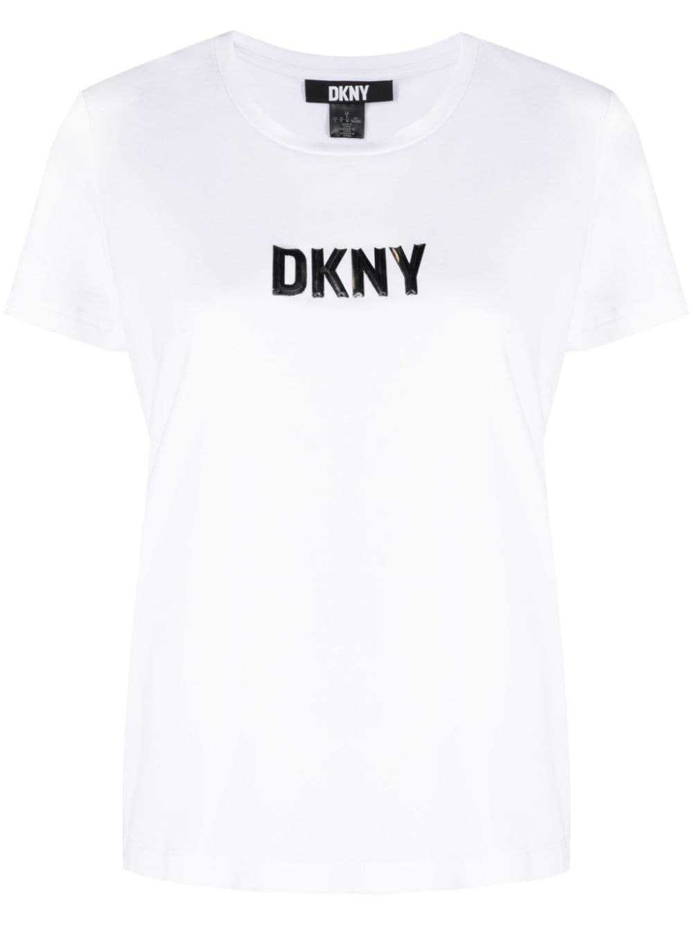 DKNY logo-reflective short-sleeve T-shirt - White von DKNY