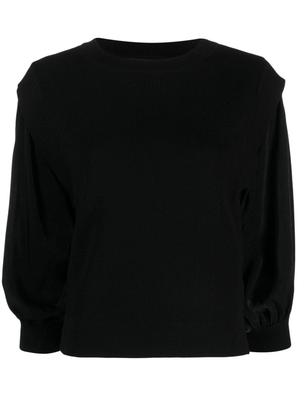 DKNY long-sleeve fine-ribbed jumper - Black von DKNY